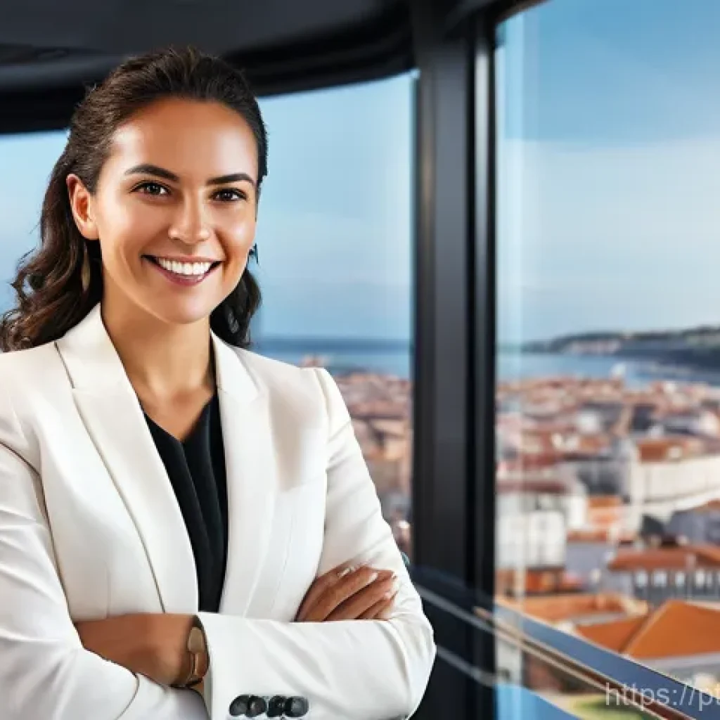 디지털 마케팅에서 실패하지 않는 법 - **Prompt 1: Strategic Digital Growth in Portugal** A confident, modern female Portuguese entrepr...